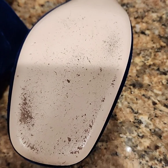 Gucci Madelyn Crystal Logo Cobalt Mules - SZ 40 - Picture 12 of 17